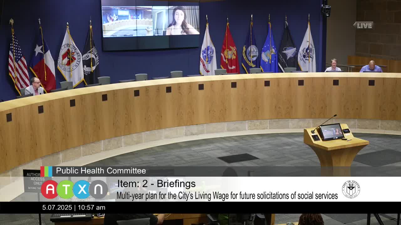 Austin Public Health updates council on multiyear living wage implementation plan