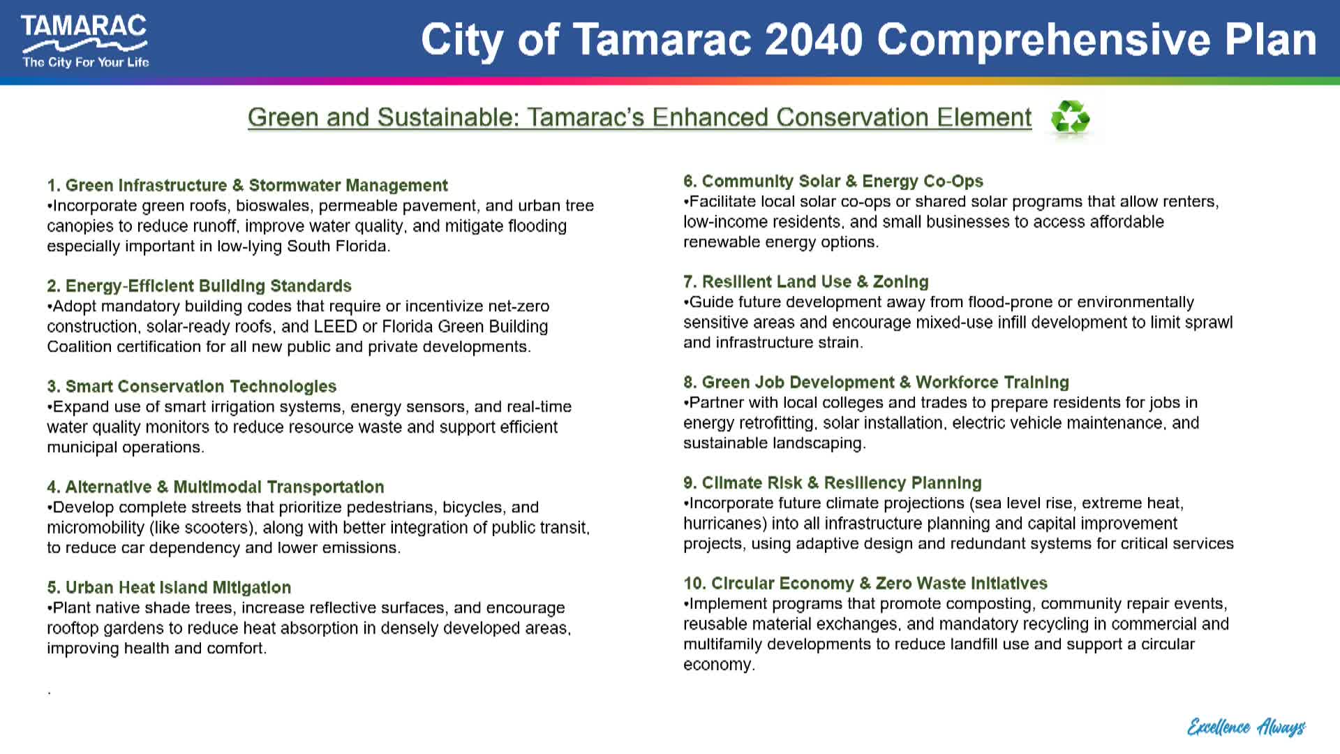 Florida officials promote urban heat mitigation through green technologies and transportation alternatives