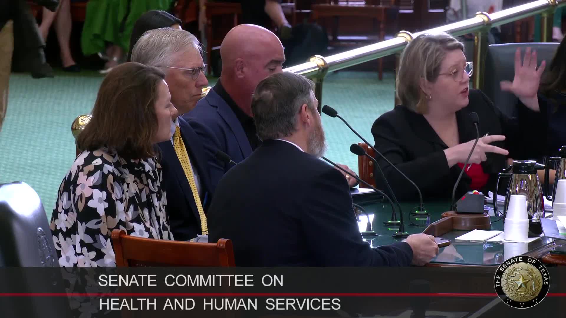 Senator Sparks Discusses Family Reunification Bill with DFPS During Legislative Session