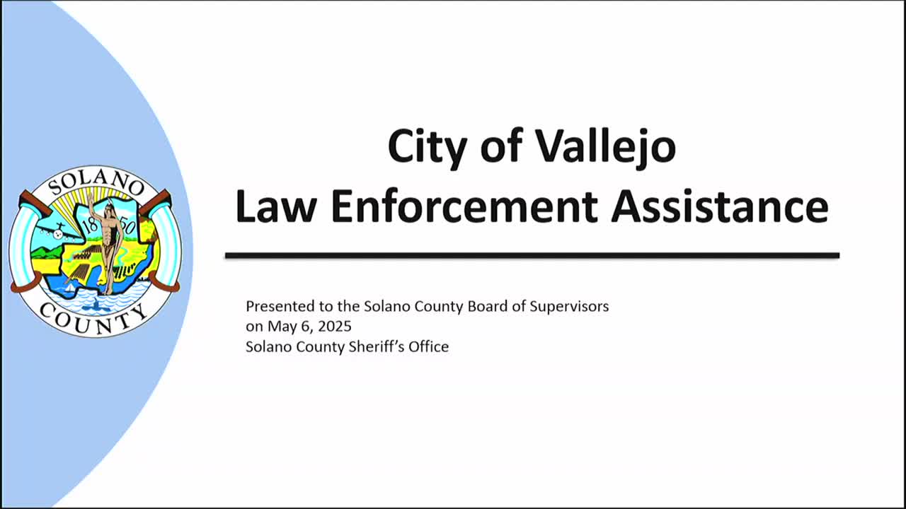 Solano County Sheriff discusses staffing crisis and contract negotiations in Vallejo