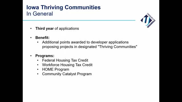 Urbandale City Council submits thriving community application to Iowa Finance Authority