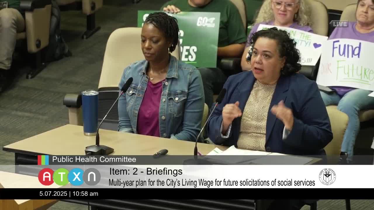 Austin Public Health updates living wage implementation plan for social service contracts