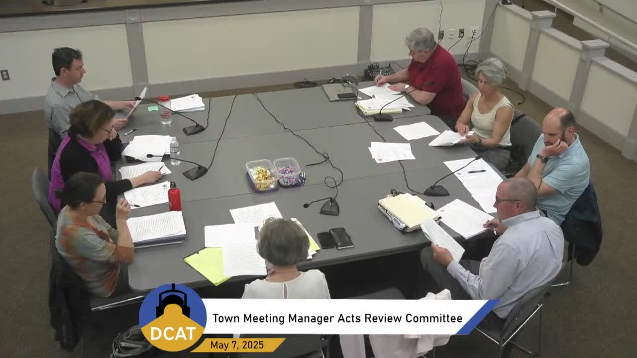 Town Meeting Committee debates training requirements for members to boost engagement