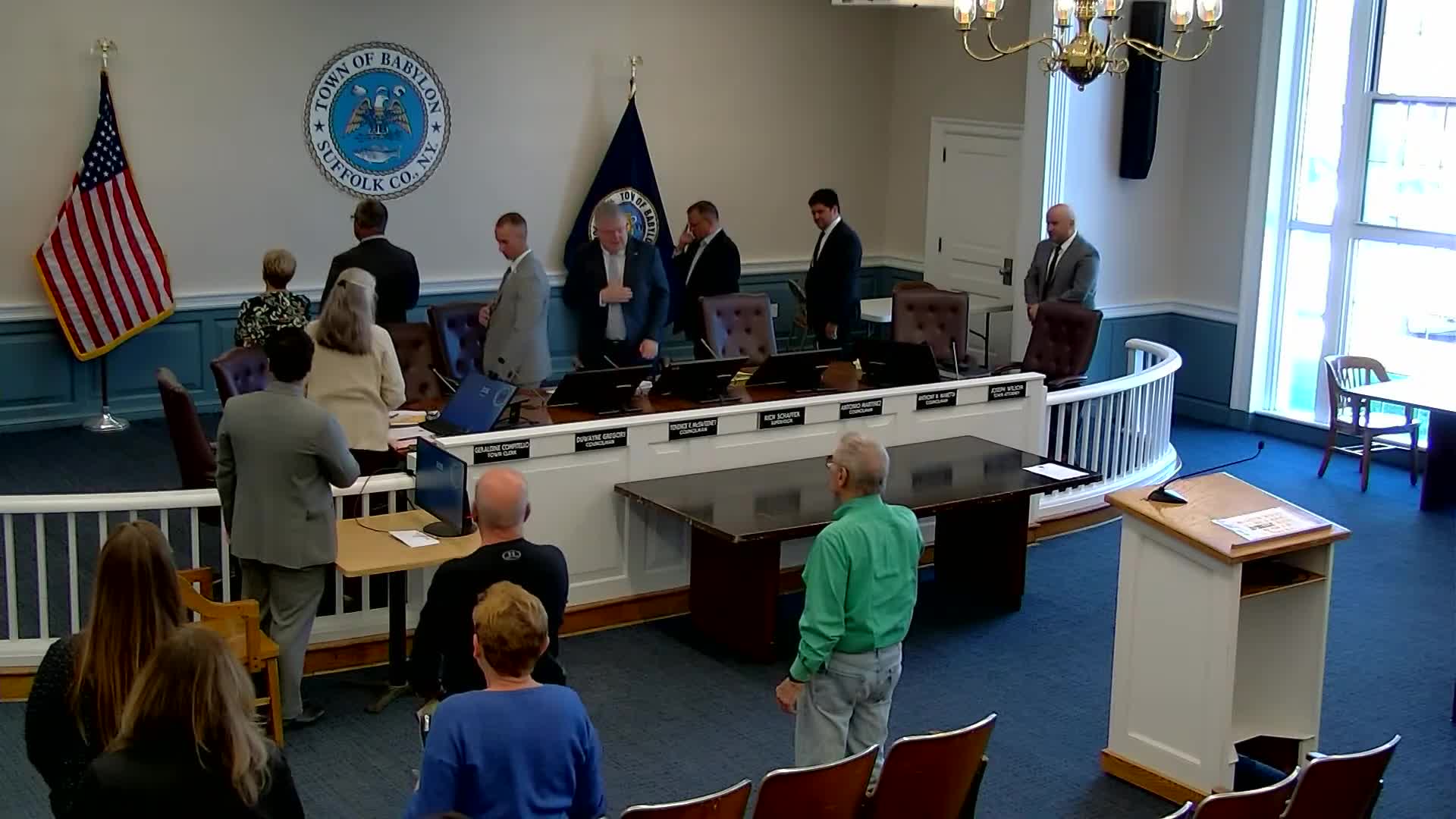 Babylon Town Board conducts public hearings and adopts consensus resolution agenda