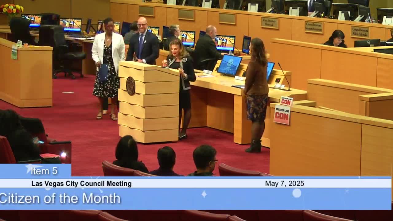 Mayor Pro Tem Knudson honors Citizen of the Month at council meeting