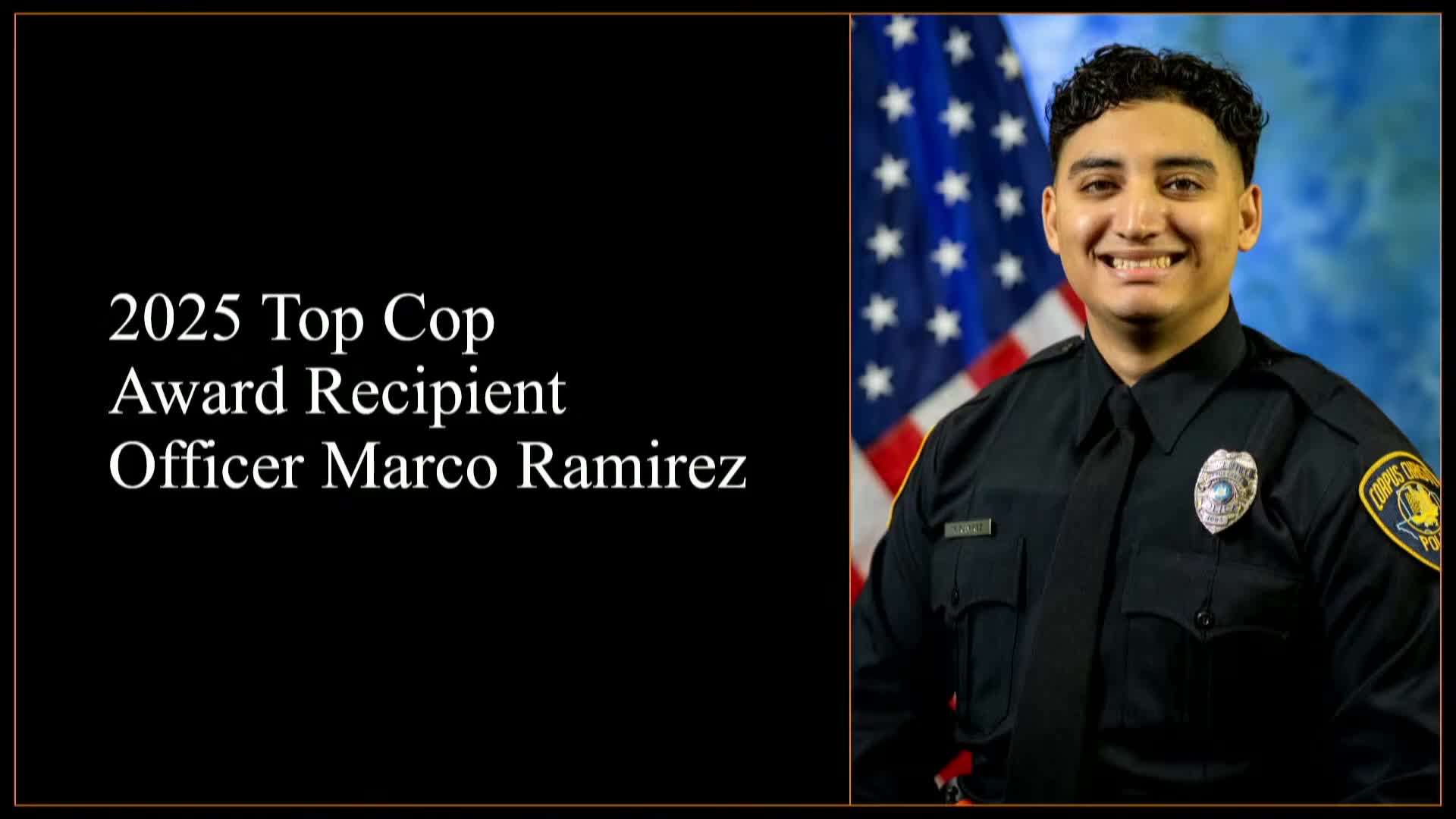 Officer Marco Ramirez honored for bravery in confronting deadly incident