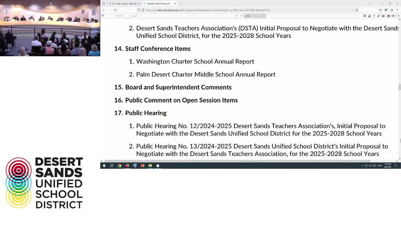 Desert Sands honors achievements of water polo girls and new staff members
