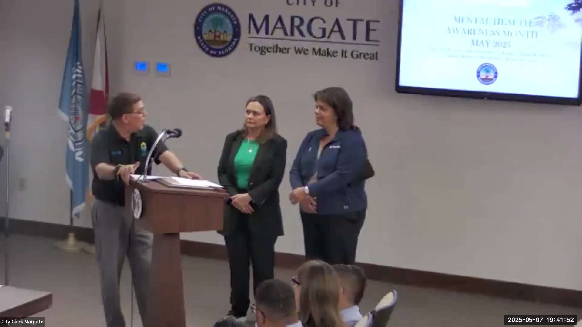 Mayor Schwartz declares May 2025 as mental health awareness month in Margate