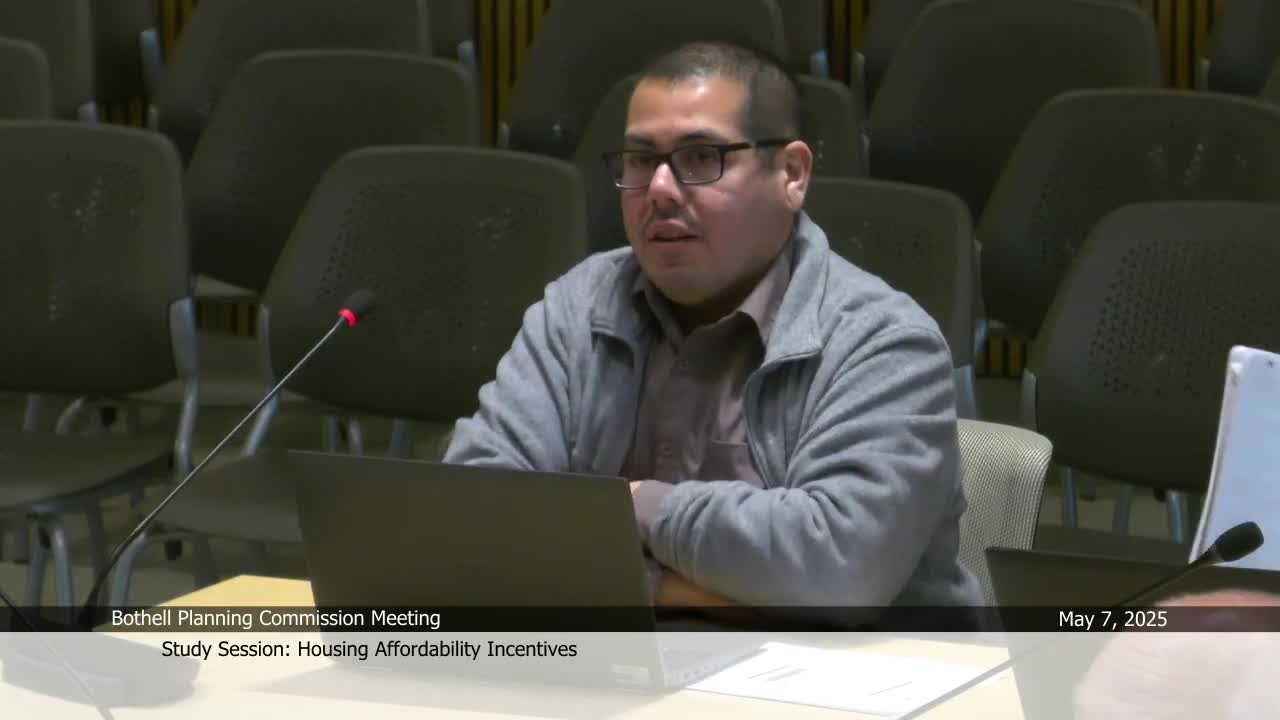 Bothell explores affordable housing incentives in planning commission meeting