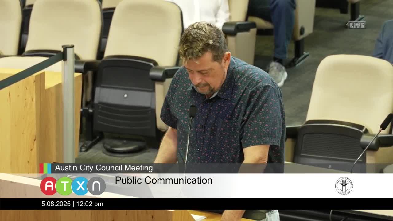Resident Urges Austin Council to Address Freeway Lighting Outages and Austin Energy Delays