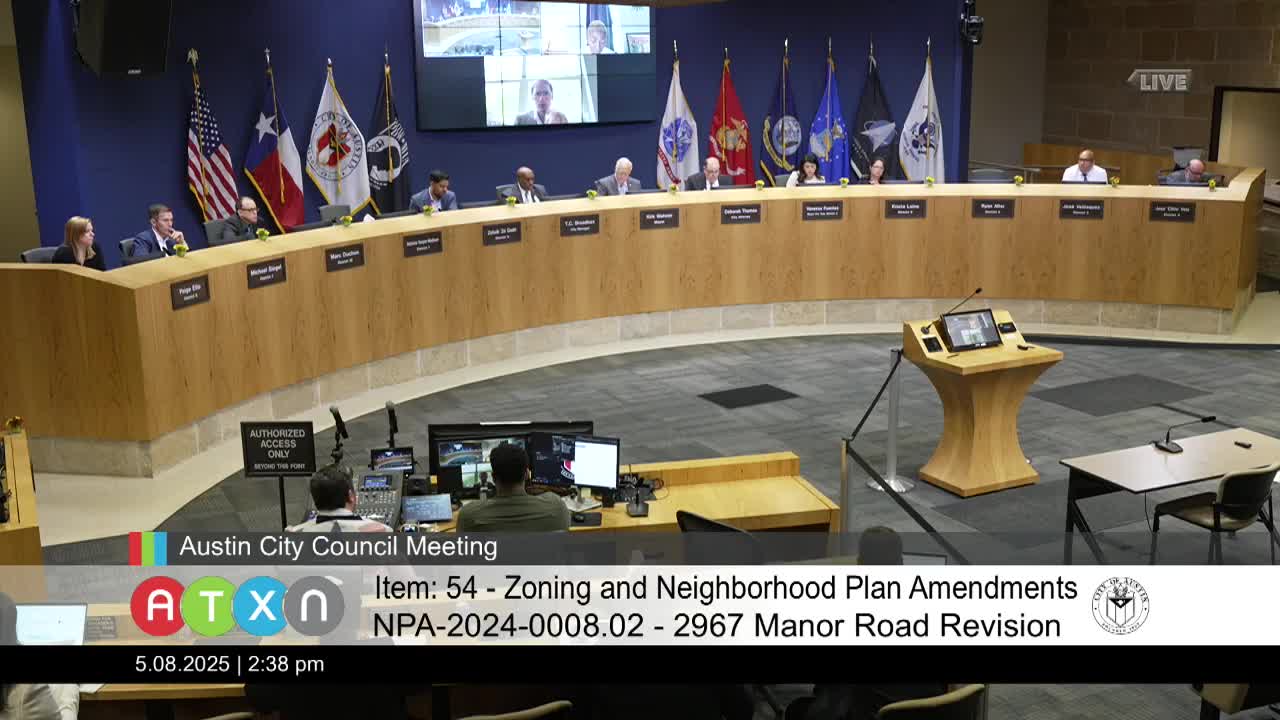 Austin Heights Neighborhood Association Requests First Readings on Zoning Changes