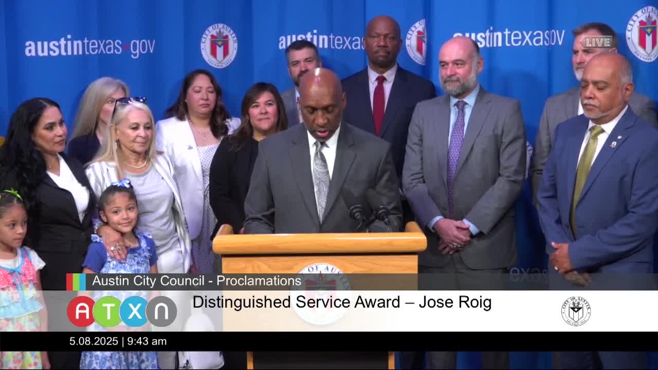 Jose Roy honored with distinguished service award for 18 years in Austin's building safety