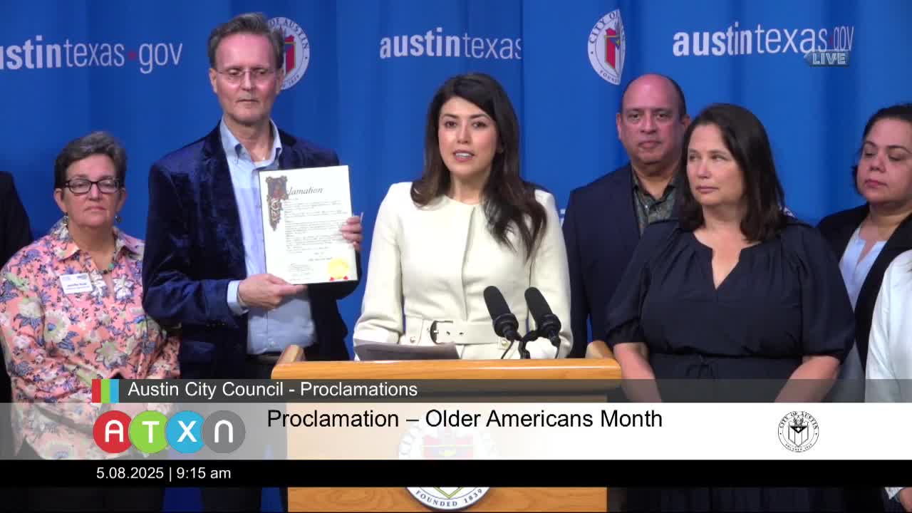 Austin City Council proclaims May 2025 as Older Americans and AAPI Heritage Months
