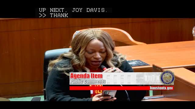 Community Advocates Urge Houston Council to Redirect Police Funding to Social Programs