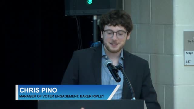 Chris Hollins presents Houston's budget and voter engagement initiatives at community forum