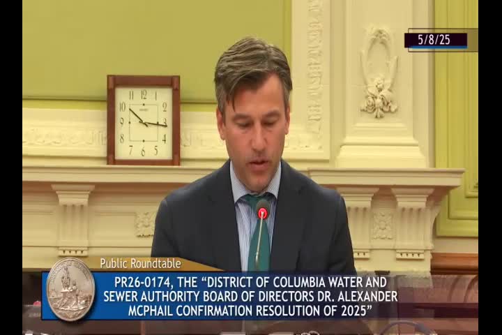 Dr. Maffei aims to enhance access to essential water services for DC residents