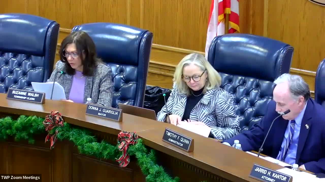 Morris Township committee swears in members, reappoints Gariglia as mayor and Graysell as deputy; approves 14 organizational resolutions