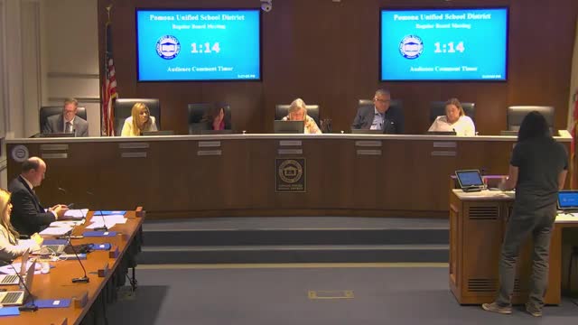 Pomona students advocate for youth sports funding at school district meeting