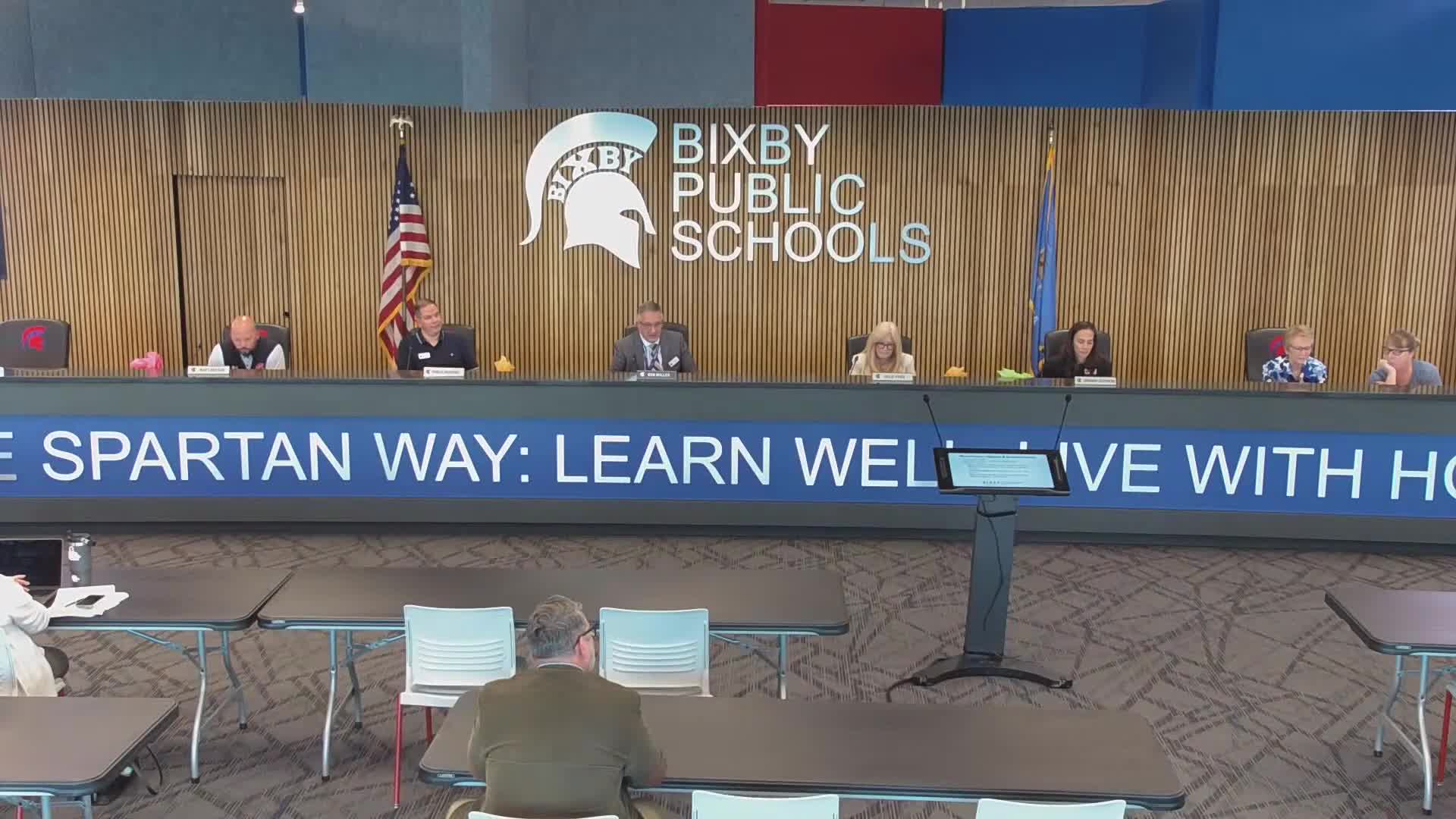Bixby School Board reviews Stetson audit and announces new athletic sponsorship