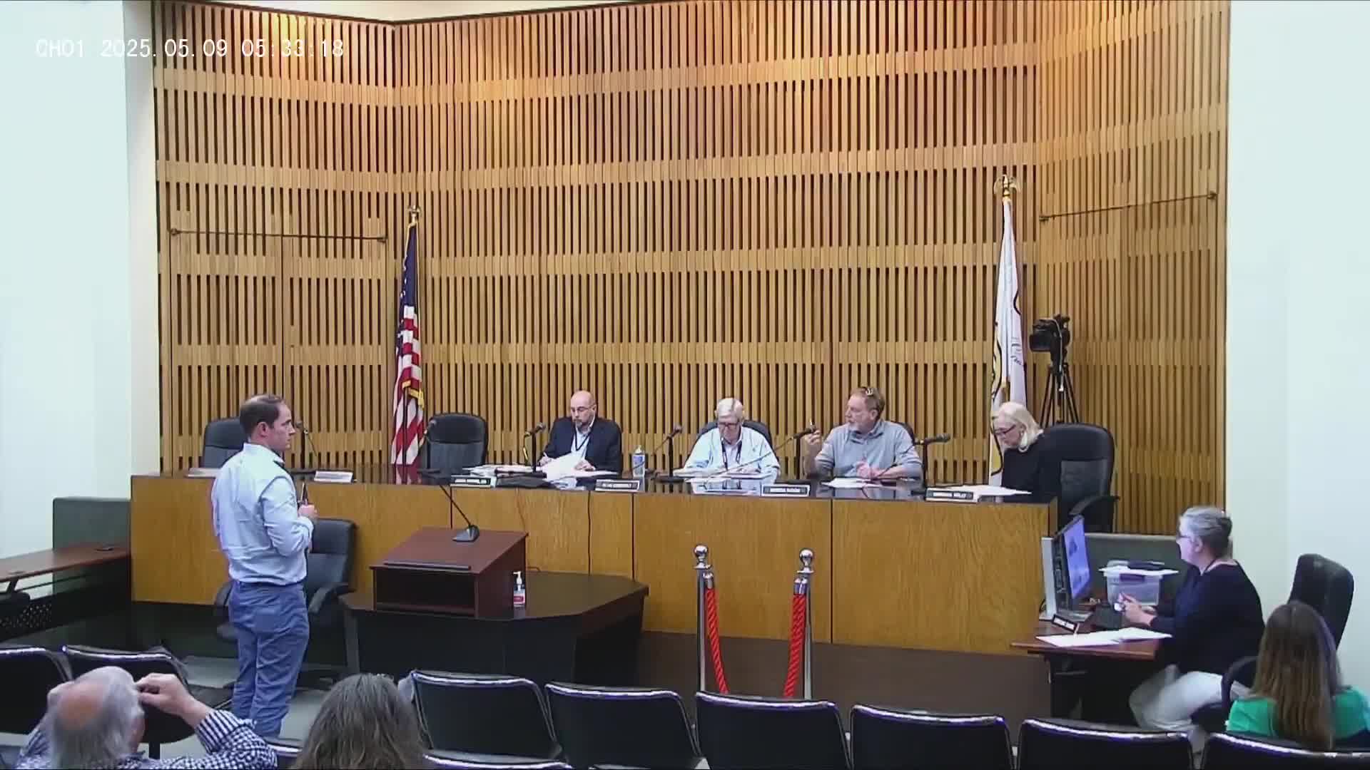 Architecture review board considers porch reconstruction at Historic Decatur property; no vote recorded