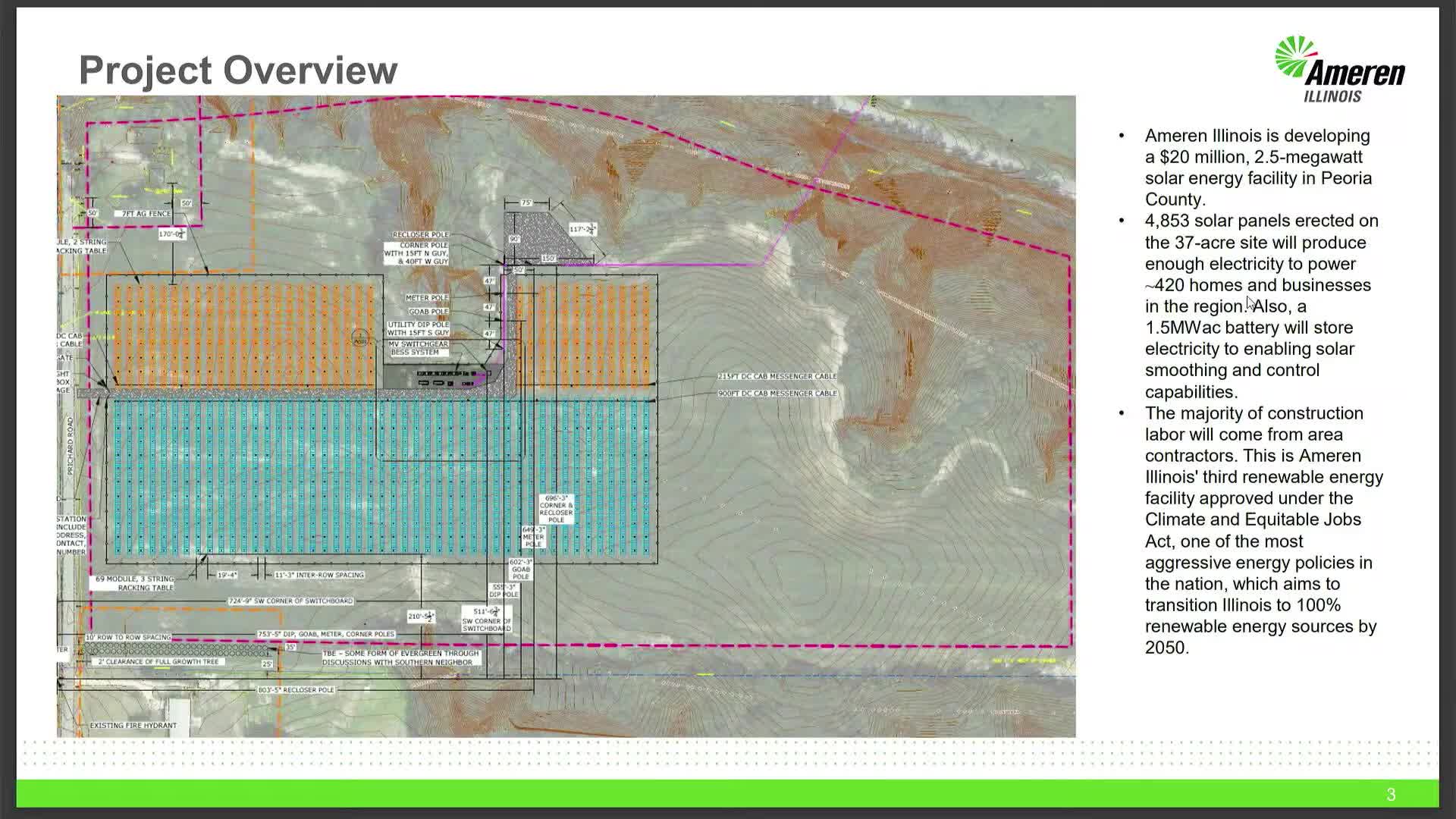 Ameren Illinois proposes Peoria Solar Energy Center to support renewable energy goals