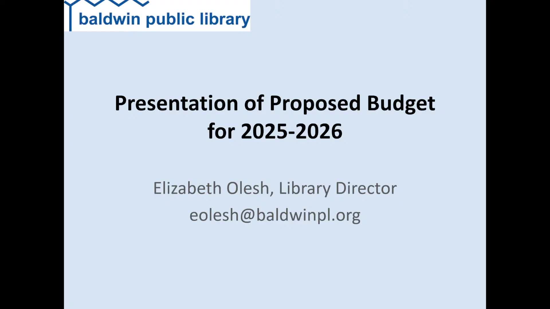 Baldwin Public Library proposes $6M budget with debt service increase for renovations
