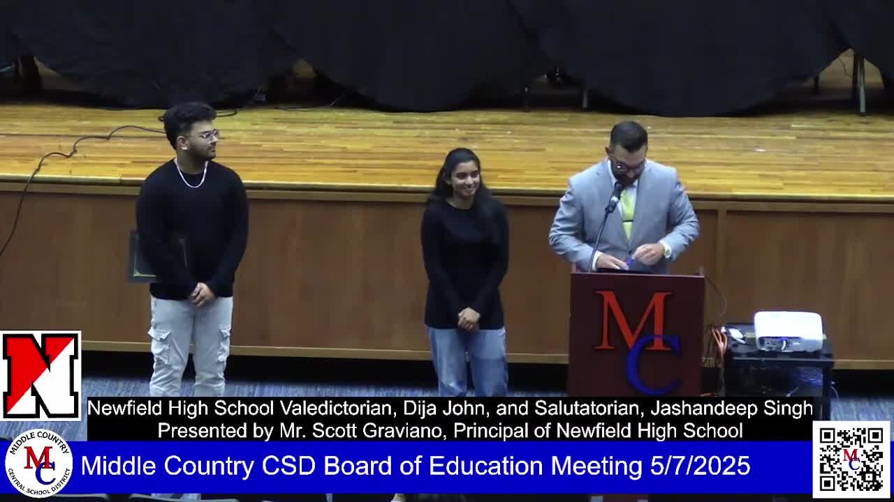 Diya earns valedictorian honor at Newfield High School Class of 2025 ceremony