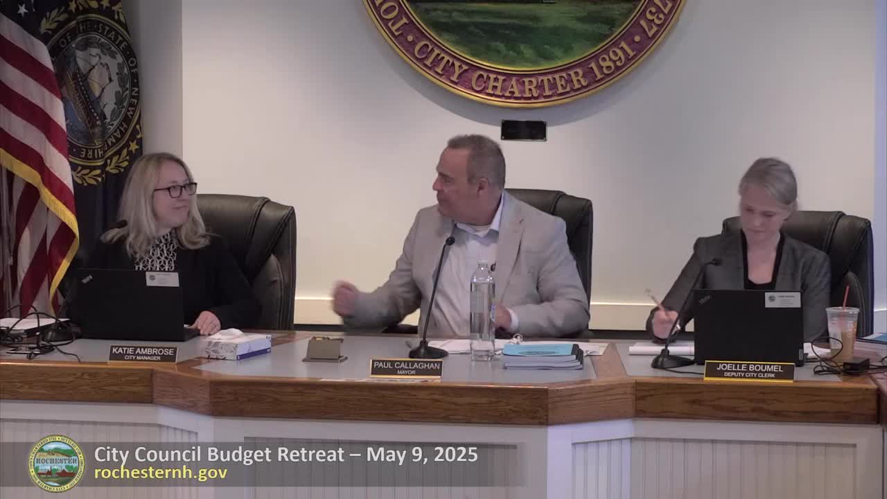 Rochester managers present FY26 budget below tax-cap; finance director flags revenue risks