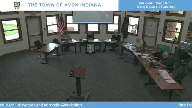 Avon council approves series of annexations, including town‑owned parcels tied to roundabout projects