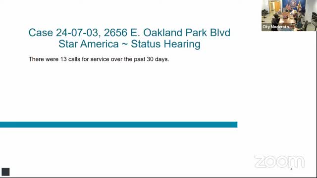 Board reviews nuisance, trespass and handicap-parking complaints at multiple commercial properties