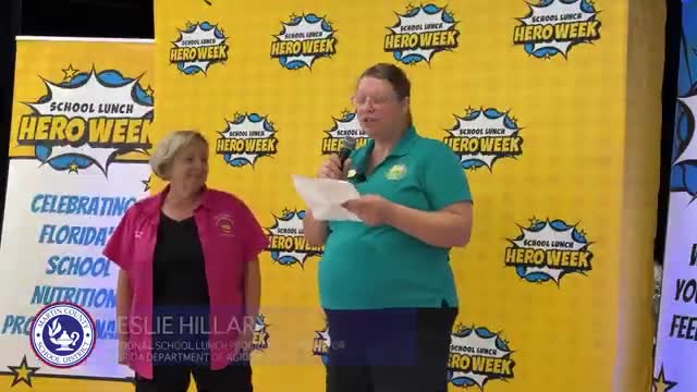 Dairy Council honors Kathy as Florida's top school lunch hero