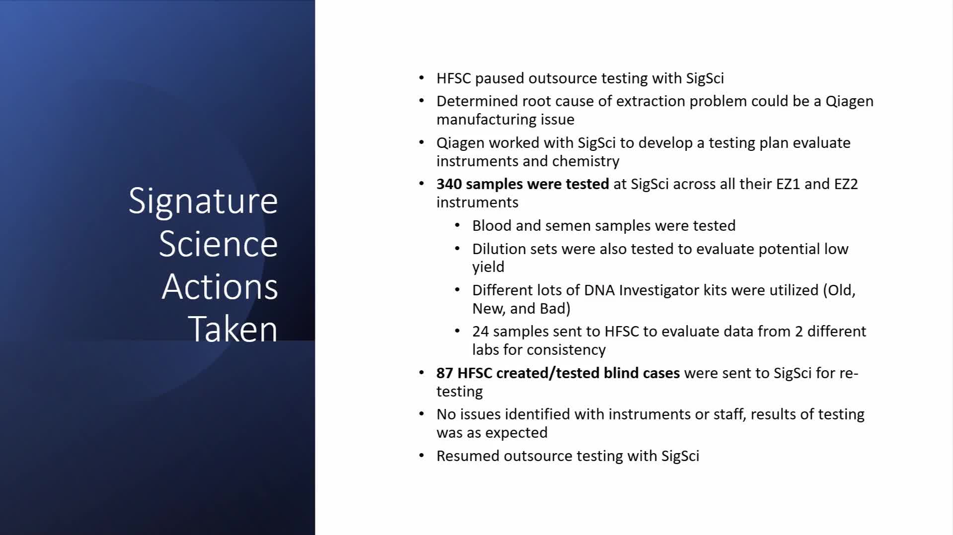 Laboratories reassess DNA testing methods after QIAGEN's quality control issues