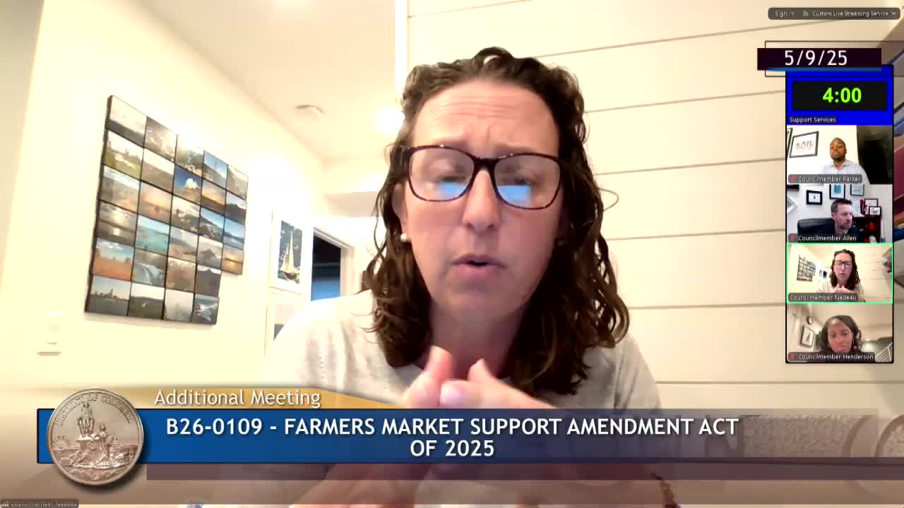 Council members endorse legislation to expand food access through farmers markets
