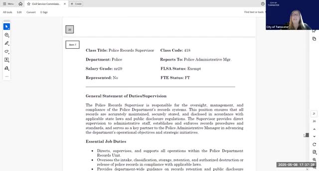 Tumwater approves police records supervisor position, links role to body‑worn camera rollout