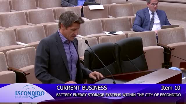 Escondido City Council reviews vital battery storage guidelines and considers moratorium adjustments