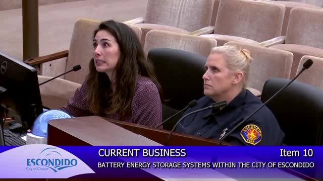 Escondido Council discusses battery storage regulations and community concerns