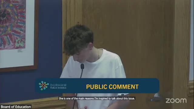 Students, Sunrise Movement call on Durham district to adopt a Green New Deal for Schools