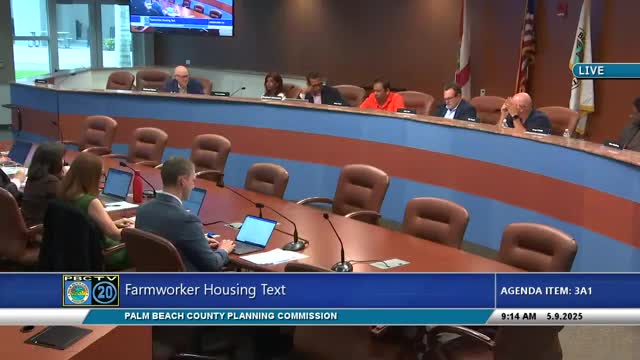 Palm Beach County proposes new regulations for farmworker housing development