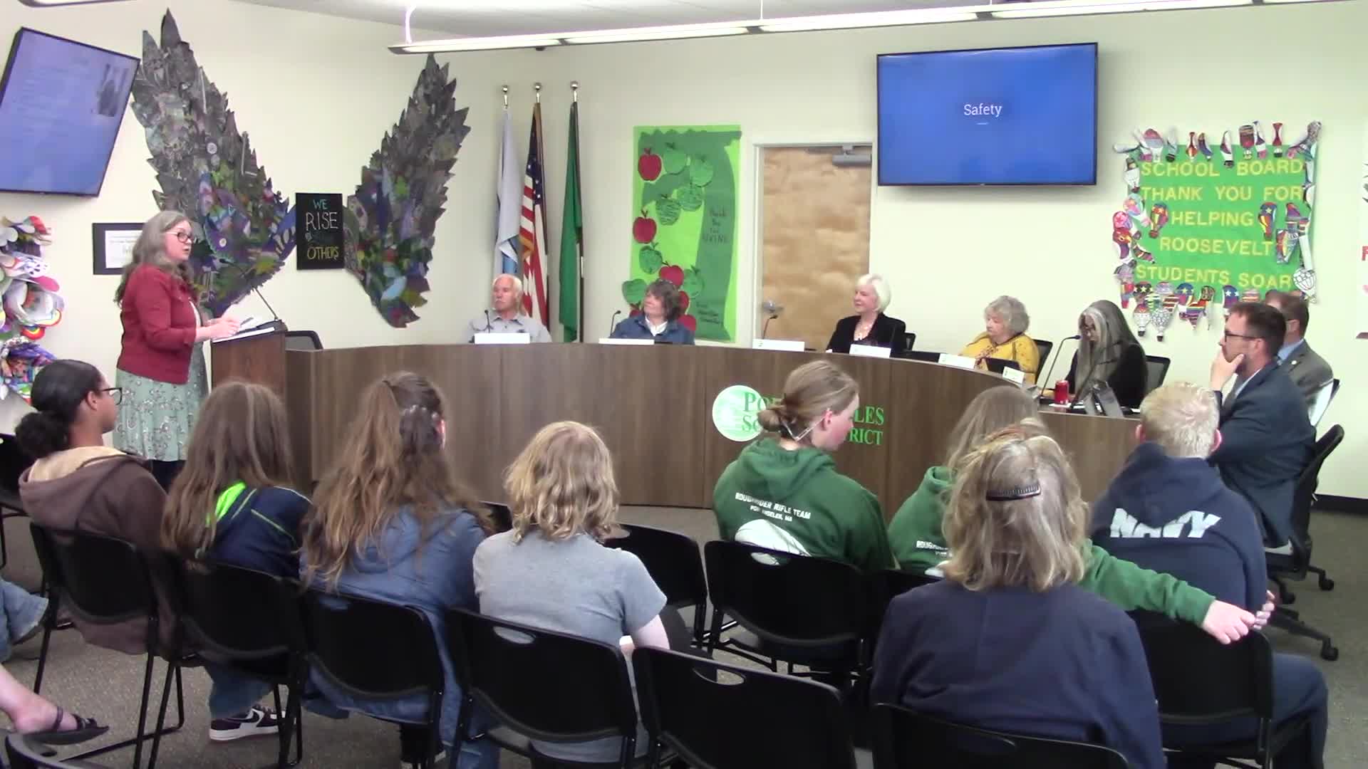 Stevens Middle School highlights student leadership and safety improvements at board meeting