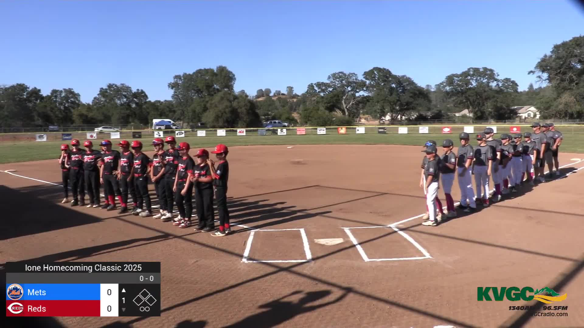 Homecoming game honors grand marshals before first pitch