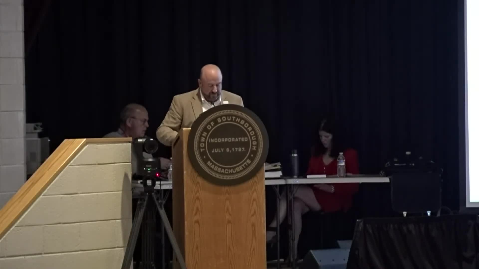 Southborough Town Moderator Leads Meeting with New Voting Procedures and Introductions