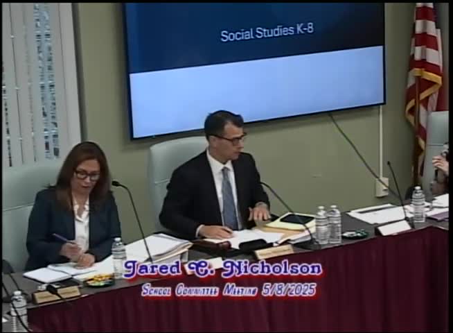 Lynn outlines K–8 social studies curriculum pilots; district plans phased adoption with teacher development