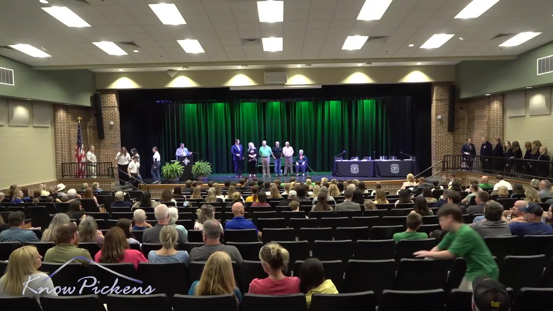 Pickens School District celebrates student achievements and honors retiring teachers