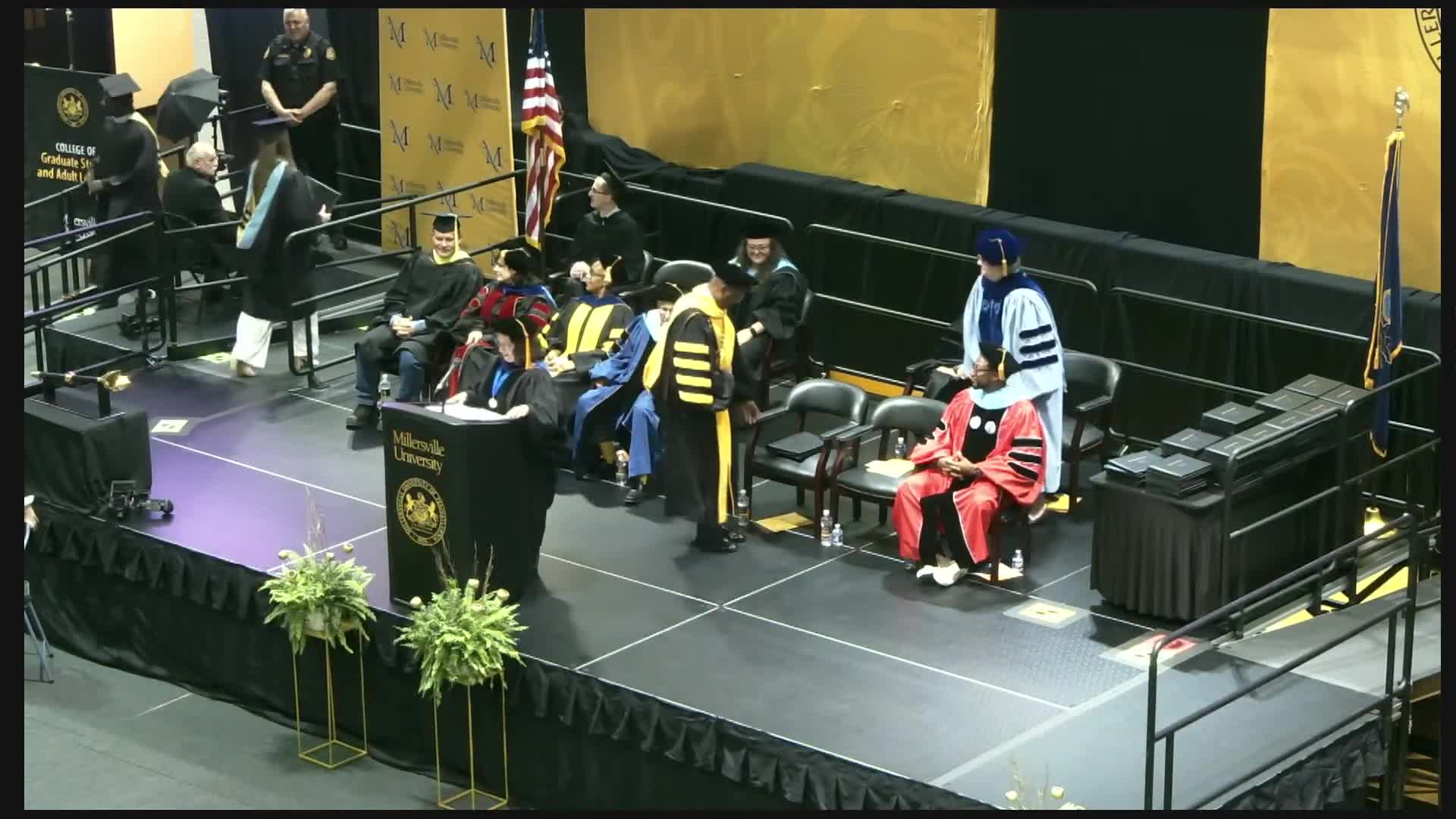 Millersville University honors master's candidates during commencement ceremony