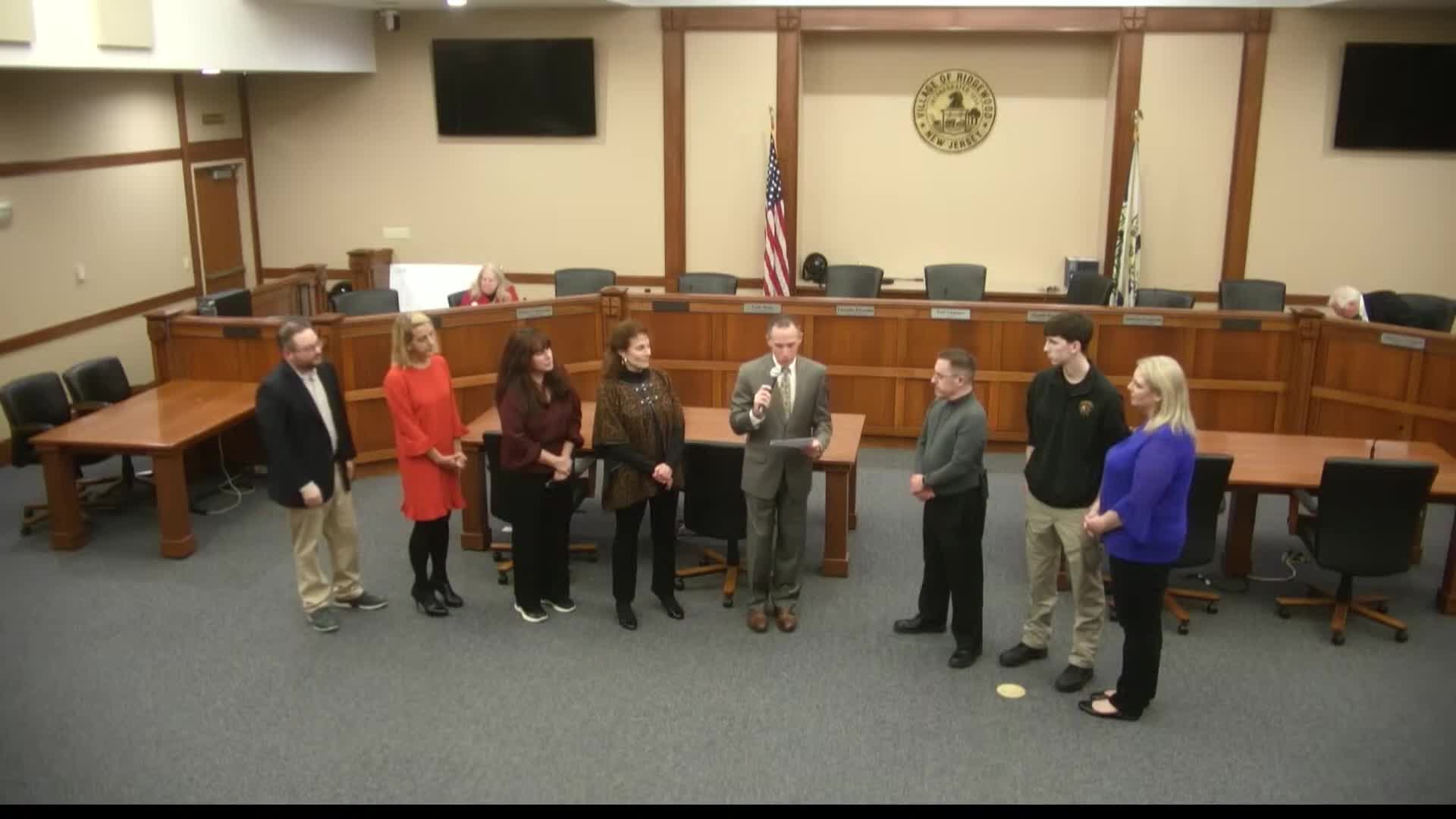 Ridgewood Village Council honors Jack Tengos for 30 years of emergency service