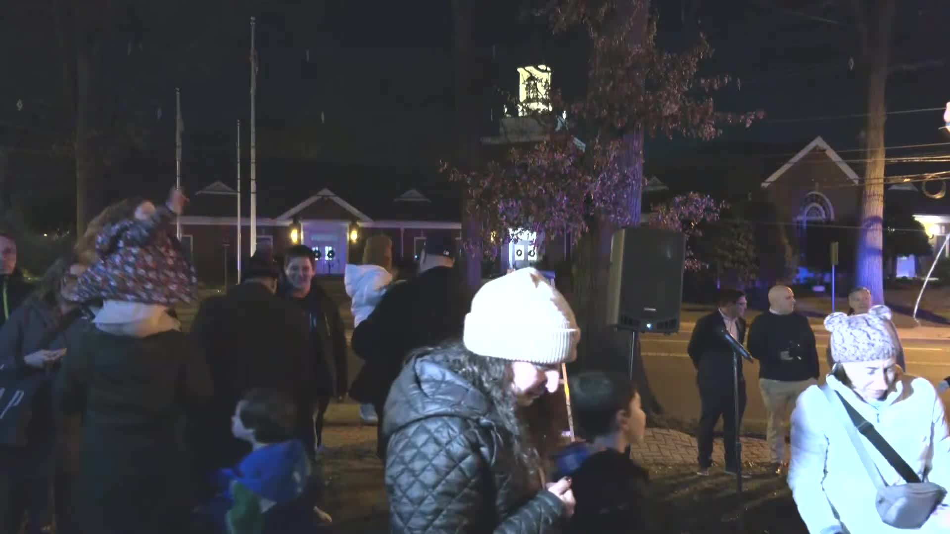 Event features children performing traditional dreidel song for Hanukkah celebration
