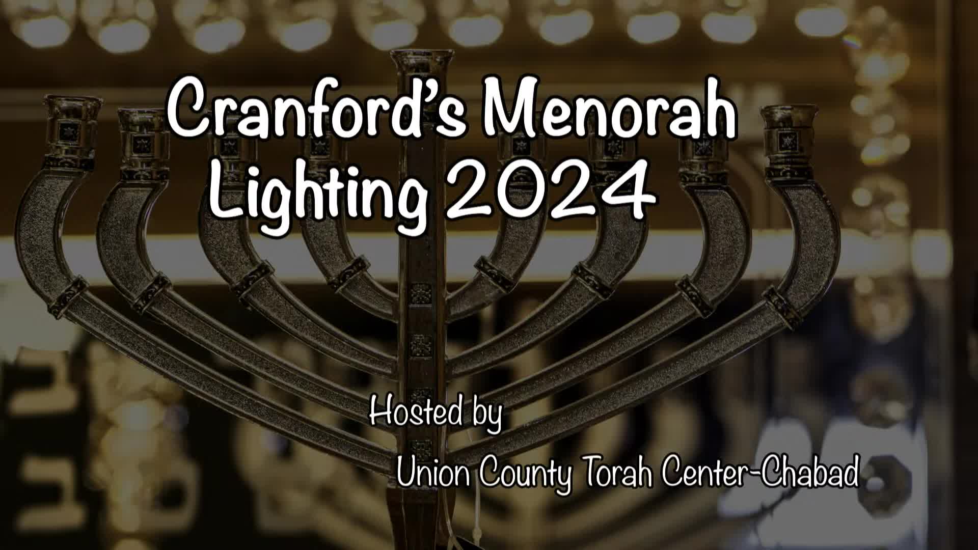 Downtown Cranford hosts annual menorah lighting celebration with gift giveaways
