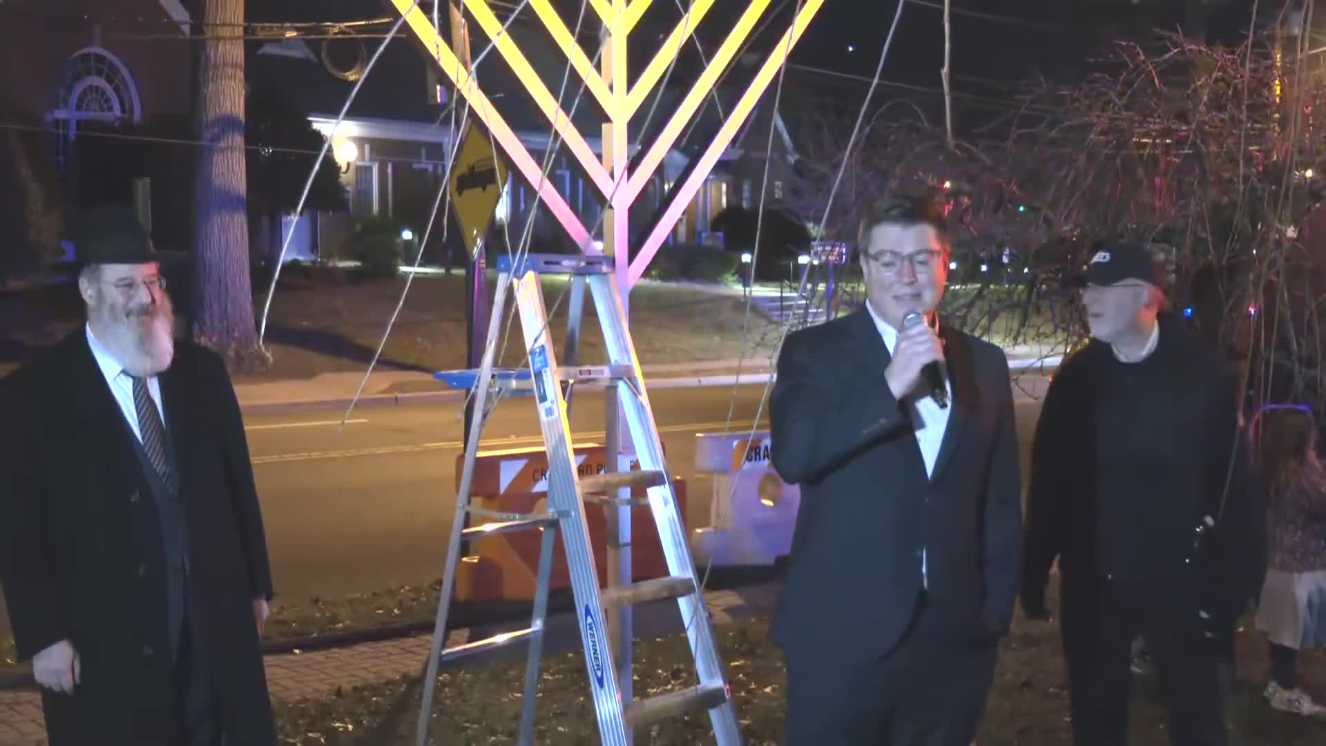 Mayor Andrews bids farewell during Hanukkah celebration in Scotch Plains