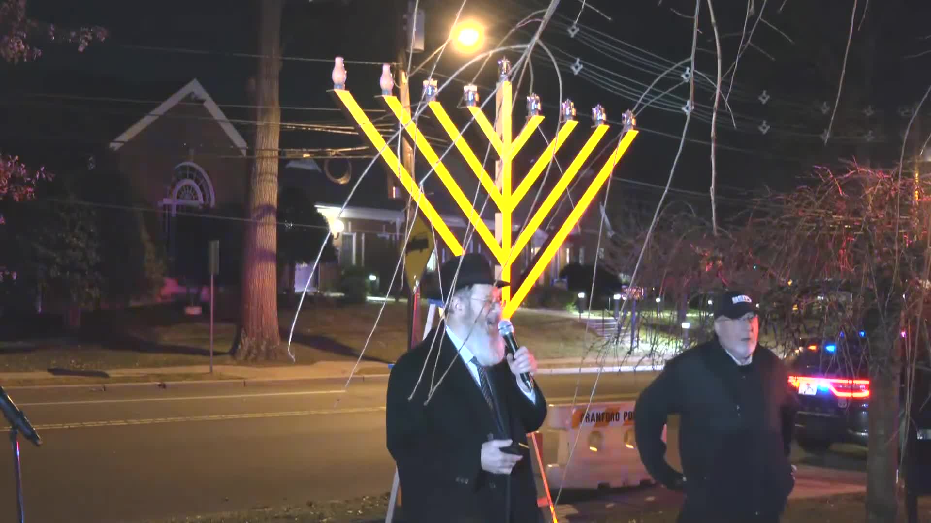 Cranford hosts annual menorah lighting with Mayor Andrews and Rabbi Korbel