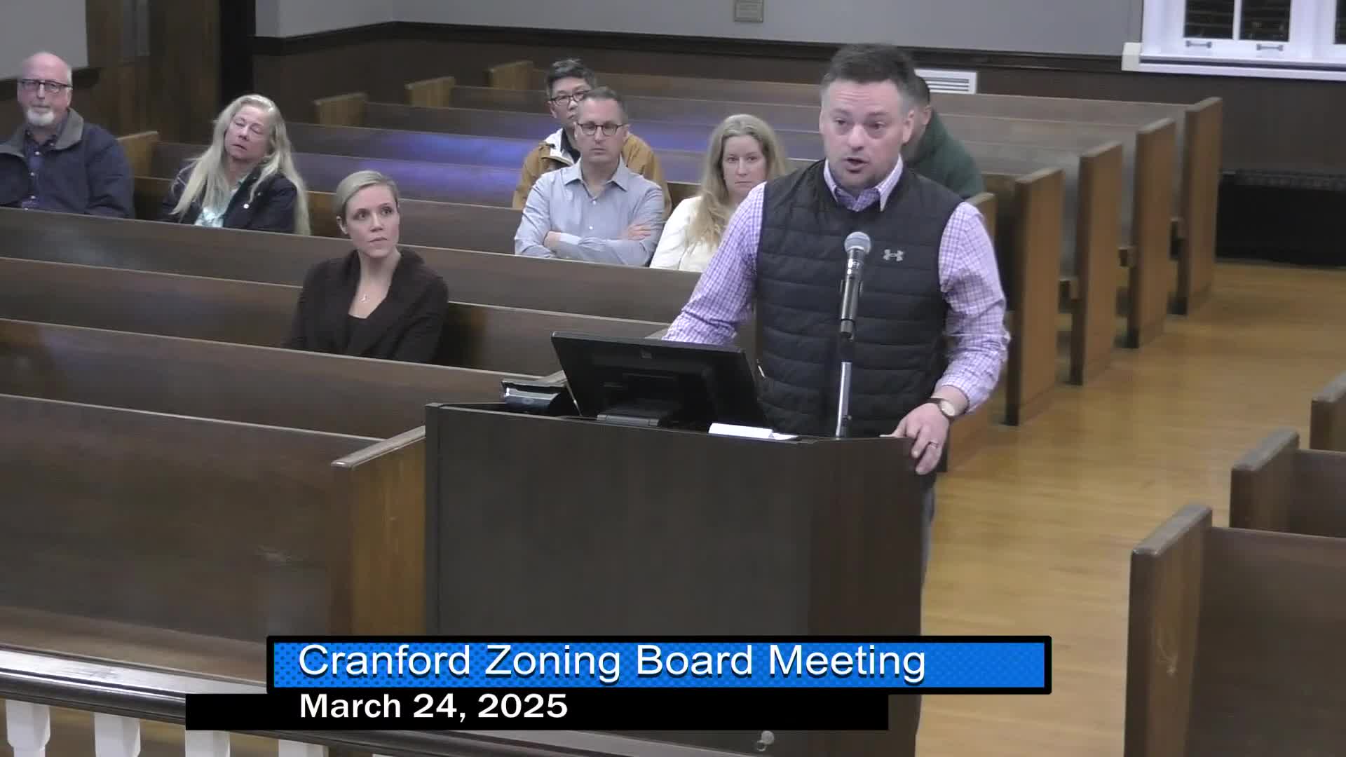 Philip Shih discusses drainage solutions for stormwater at South Union Ave hearing